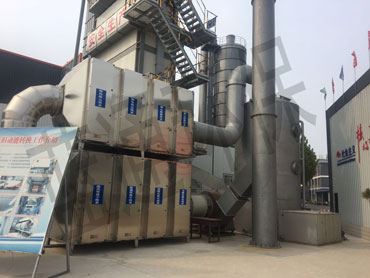  山東某大型瀝青拌合站公司廢氣處理項(xiàng)目